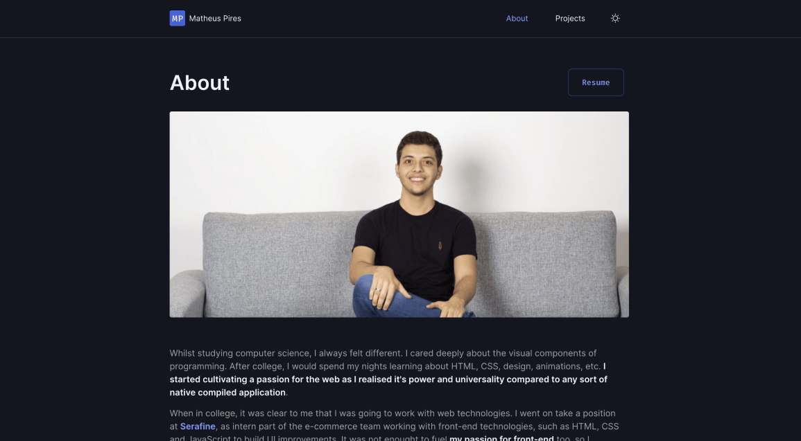 Know a bit of my career history, my skills, professional projects I've worked on and companies.
